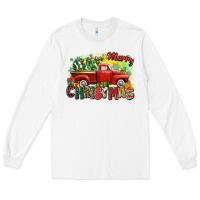 White merry christmas truck Long Sleeve Tee - Zillion Design Studio