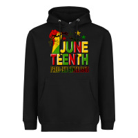 Black juneteenth fist free ish since 1865 Heavyweight Hoodie - HRA Design Shop