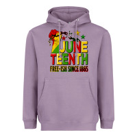 Lavender juneteenth fist free ish since 1865 Heavyweight Hoodie - HRA Design Shop