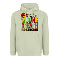 Matcha juneteenth fist free ish since 1865 Heavyweight Hoodie - HRA Design Shop