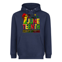 Navy juneteenth fist free ish since 1865 Heavyweight Hoodie - HRA Design Shop