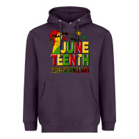 Plum juneteenth fist free ish since 1865 Heavyweight Hoodie - HRA Design Shop