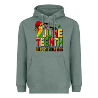 Sage juneteenth fist free ish since 1865 Heavyweight Hoodie - HRA Design Shop