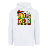White juneteenth fist free ish since 1865 Heavyweight Hoodie - HRA Design Shop