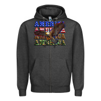Charcoal Heather america america america america Zipper Hoodie - Zillion Design Studio