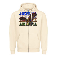 Sandshell america america america america Zipper Hoodie - Zillion Design Studio