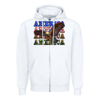 White america america america america Zipper Hoodie - Zillion Design Studio