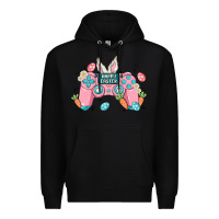 Black happy easter Premium Hoodie - MaliasSmallBusiness