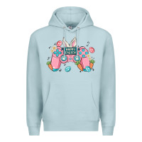 Blue Mist happy easter Premium Hoodie - MaliasSmallBusiness