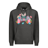 Charcoal Heather happy easter Premium Hoodie - MaliasSmallBusiness