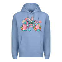 Colony Blue happy easter Premium Hoodie - MaliasSmallBusiness