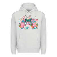 Dove Grey happy easter Premium Hoodie - MaliasSmallBusiness
