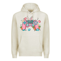 Oatmeal Heather happy easter Premium Hoodie - MaliasSmallBusiness