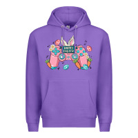 Purple happy easter Premium Hoodie - MaliasSmallBusiness
