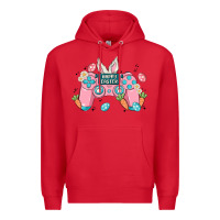 Red happy easter Premium Hoodie - MaliasSmallBusiness