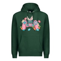 Sports Green happy easter Premium Hoodie - MaliasSmallBusiness