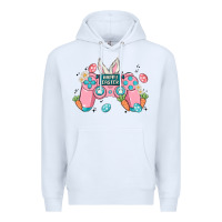 White happy easter Premium Hoodie - MaliasSmallBusiness