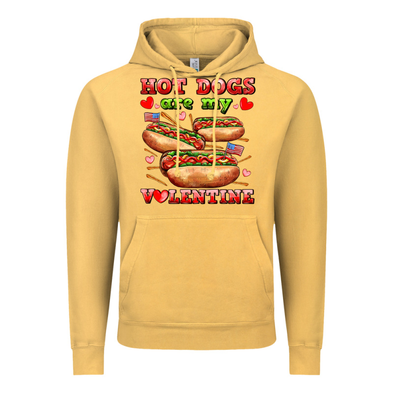 Hot Dogs Are My Valentine Vintage Hoodie by AdoDesignShop | Teevron