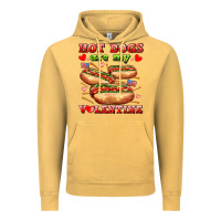Vintage Mustard hot dogs are my valentine Vintage Hoodie - AdoDesignShop