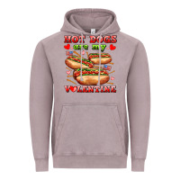 Vintage Zinc hot dogs are my valentine Vintage Hoodie - AdoDesignShop