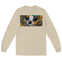 Mushroom Baby cow with sunflower and leopard Long Sleeve Tee - RanaPortraitStore