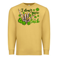 Antique Gold i don t give a luck Premium Sweatshirt - Artiststas