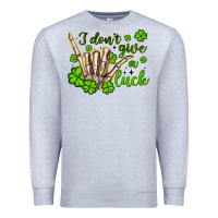 Heather Grey i don t give a luck Premium Sweatshirt - Artiststas