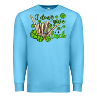 Ocean Blue i don t give a luck Premium Sweatshirt - Artiststas