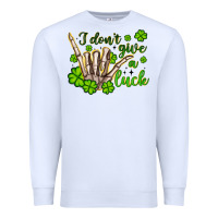 White i don t give a luck Premium Sweatshirt - Artiststas