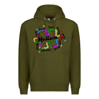 Army Green autism teacher pencil Premium Hoodie - MaliasSmallBusiness