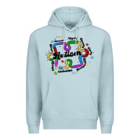 Blue Mist autism teacher pencil Premium Hoodie - MaliasSmallBusiness