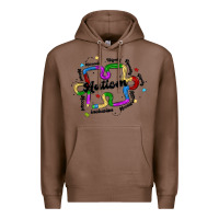 Chestnut autism teacher pencil Premium Hoodie - MaliasSmallBusiness