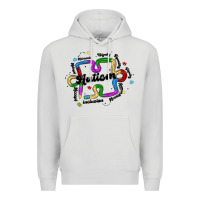 Dove Grey autism teacher pencil Premium Hoodie - MaliasSmallBusiness