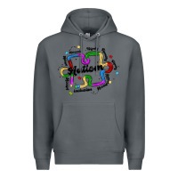 Rock autism teacher pencil Premium Hoodie - MaliasSmallBusiness