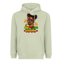 Matcha juneteenth 1865 afro girl Heavyweight Hoodie - HRA Design Shop
