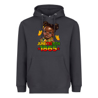 Smoke juneteenth 1865 afro girl Heavyweight Hoodie - HRA Design Shop