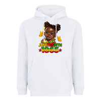 White juneteenth 1865 afro girl Heavyweight Hoodie - HRA Design Shop