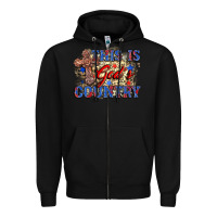 Black this is god's country Zipper Hoodie - Zillion Design Studio
