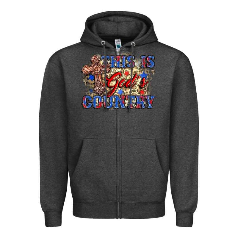 This Is God's Country Zipper Hoodie by Zillion Design Studio | Teevron