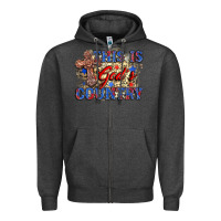 Charcoal Heather this is god's country Zipper Hoodie - Zillion Design Studio