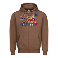 Chestnut this is god's country Zipper Hoodie - Zillion Design Studio