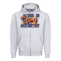 Heather Grey this is god's country Zipper Hoodie - Zillion Design Studio