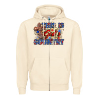 Sandshell this is god's country Zipper Hoodie - Zillion Design Studio