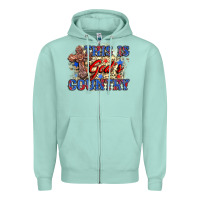 Seafoam this is god's country Zipper Hoodie - Zillion Design Studio