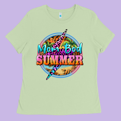 Mom Bod Summer Ladies Tee Designed By Barkaloodesign