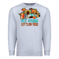 Heather Grey 1 st grade let's do this Premium Sweatshirt - JahusDesignShop