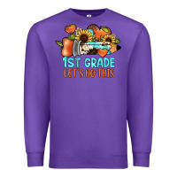 Purple 1 st grade let's do this Premium Sweatshirt - JahusDesignShop