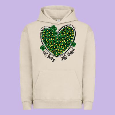 Not Lucky Just Blessed Urban Hoodie Designed By Maliassmallbusiness