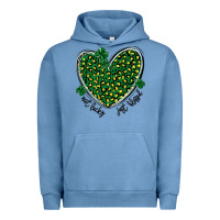 Pigment Pebble Blue not lucky just blessed Urban Hoodie - MaliasSmallBusiness