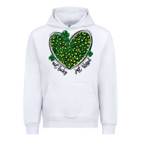 White not lucky just blessed Urban Hoodie - MaliasSmallBusiness